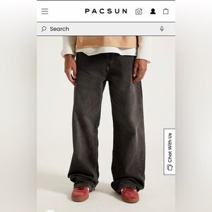 PacSun Charcoal Wide-Leg Jeans